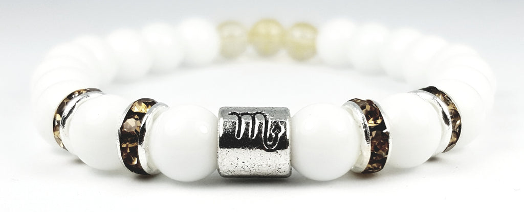 scorpio's citrine white onyx bracelet by zodiac bling 