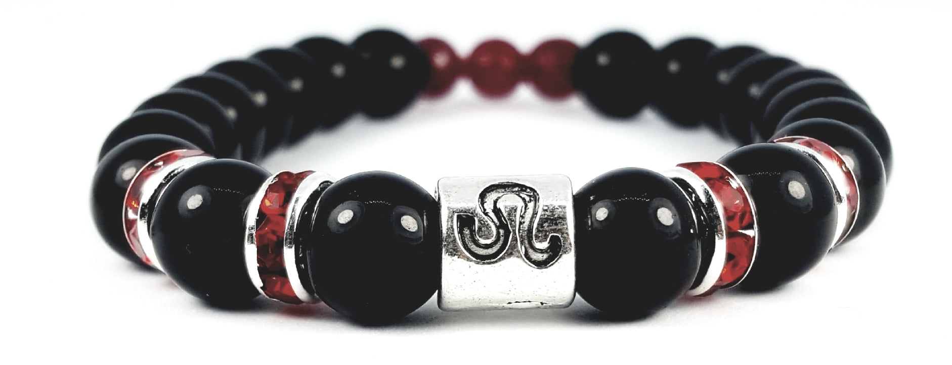 Leo's ruby black onyx bracelet by zodiac bling