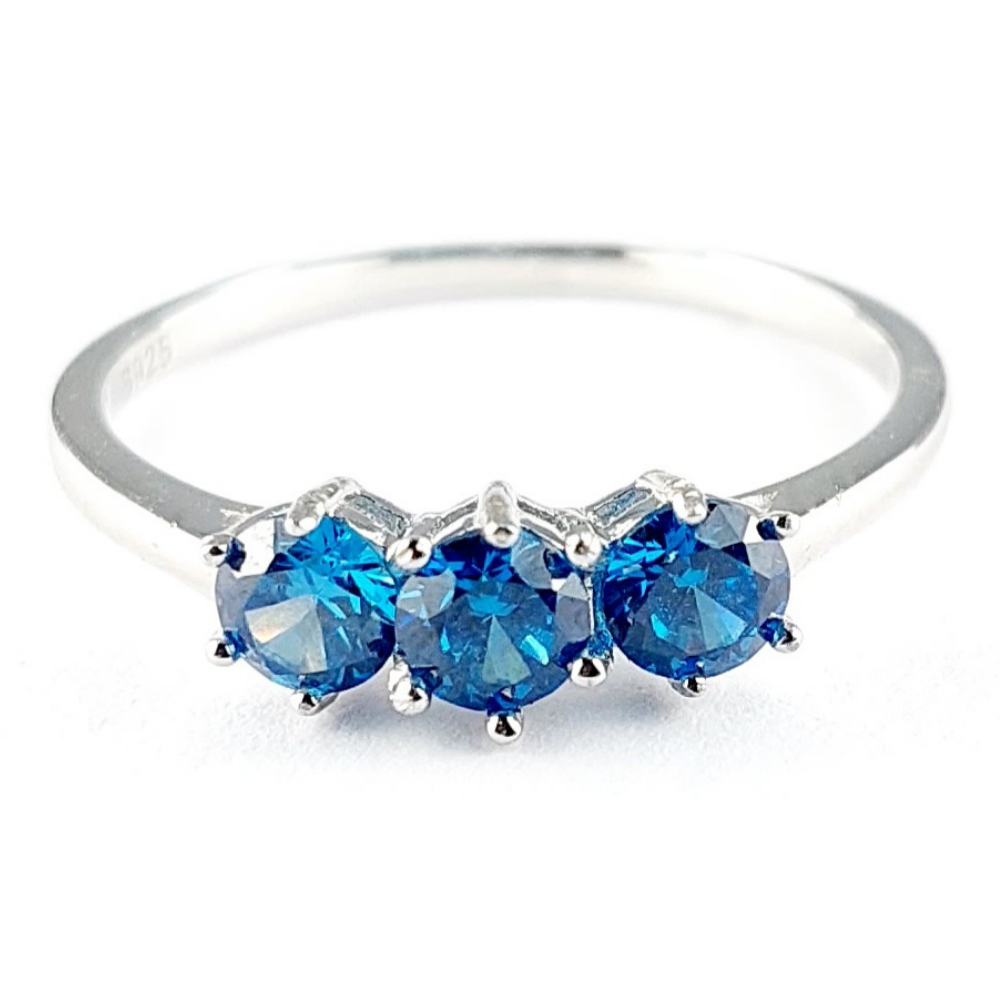 Sapphire 3 Stone Ring
