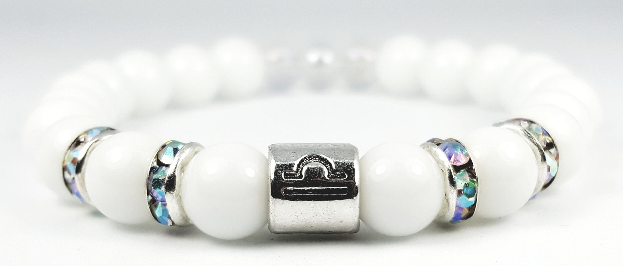 (White Onyx) Customize Your Zodiac Bracelet